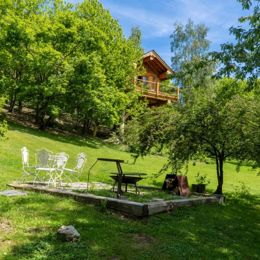 Casetta sull’albero in Piemonte - Betulla con vista bosco a Serra di Pamparato